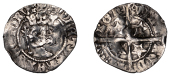 Robert II (1371-1390), Sterling, Edinburgh, mm. cross potent on obv. only, nothing on sceptre handle, reads roretvs...