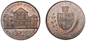 LONDON, Old Bailey, Prattent’s London and Westminster series, Penny, 1797, type 3, Sessions House, Old Bailey,...