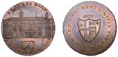 LONDON, Princes Street, Prattent’s London and Westminster series, Penny, 1797, type 5, Grocers’ Hall, rev. City...
