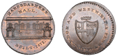 LONDON, Cheapside, Prattent’s London and Westminster series, Penny, 1797, type 5, Haberdashers’ Hall, rev. City...