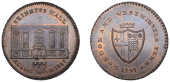 LONDON, Dowgate, Prattent’s London and Westminster series, Penny, 1797, type 5, Skinners’ Hall, rev. City arms,...