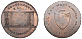 LONDON, Ludgate Hill, Prattent’s London and Westminster series, Penny, 1797, type 5, Stationers’ Hall, rev. City...