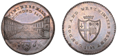 LONDON, Upper Thames Street, Prattent’s London and Westminster series, Penny, 1797, type 5, Vintners’ Hall, rev....