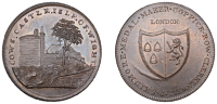 HAMPSHIRE, Cowes (Isle of Wight), Skidmore’s Clerkenwell series, Penny, view of Cowes Castle, rev. fictitious...