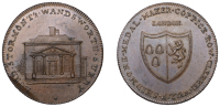 SURREY, Wandsworth, Skidmore’s Clerkenwell series, Penny, view of Lord Stormont’s house, rev. fictitious arms,...