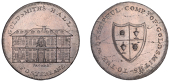LONDON, Foster Lane, Skidmore’s Miscellaneous series, Penny, Goldsmiths’ Hall, rev. Goldsmiths’ arms, edge i...