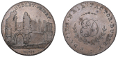 WORCESTERSHIRE, Dudley, Edward Davies, Skidmore’s Penny, view of the ruins of Dudley Priory, rev. ed cypher...