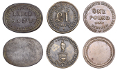 OXFORDSHIRE, Banbury, Banbury CISL, Pound (R 11, bronze); Cowley, Cowley C&ISL, Pound (R 10); Oxford, Oxford CISL,...