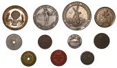 GLOUCESTERSHIRE, Brislington, Brislington CWS, Clothing Factory brass (R 1), aluminium (R 2); Bristol, Bristol I&PSC...