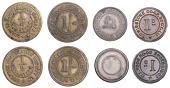 NOTTINGHAMSHIRE, Blyth, Blyth & Nornay CSL, Shilling (R 6); Bulwell, Half-Quartern (R 11); Edwinstowe, Edwinstowe...
