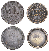 CORNWALL, St Cleer, St Cleer CSL, Pound (R 10; Young 318); St Ive, East Cornwall CP&ISL, Half-Sovereign (R 9; Young...