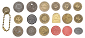 NORTHAMPTONSHIRE, Kettering, Kettering CSL, Penny (R 2; Waddell p.56), Threepence (R 6; W p.56), Fivepence (R 10; W...
