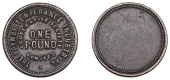 DENBIGHSHIRE, Brymbo, Brymbo Temperance ICSL, Pound (R 10; Cox II, 2812). Very fine	 £20-£30