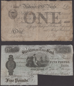 Andover Old Bank, for Joseph Williams, William Wakeford & Robert Wakeford, £1, 5 March  1825, serial number 10262,...