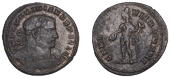 Galerius under Constantius I, Follis (AE1), London, 305-307, laureate and cuirassed bust right, imp c maximianvs p...