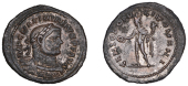 Maximianus, Follis (AE1), London, 300-305, laureate and cuirassed bust right, larger elongated head on shorter neck,...