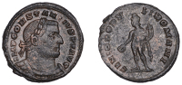 Constantius I, Follis (AE1), London, 305-307, laureate and cuirassed bust of Constantius Chlorus right, imp...