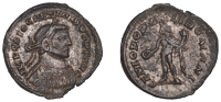 Diocletian under Maximianus, Follis (AE1), London, 300-305, laureate and cuirassed bust right, imp c diocletianvs p...