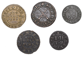 17th Century Tokens, HAMPSHIRE, Alton, J[ohn] H[ockley], T[homas] B[raiman] and W[illiam] T[urner], Farthing, 1652,...