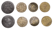 17th Century Tokens, KENT, Dover, I.M.C. at the qveene of bohemia, Farthing, 0.95g/6h (N 2542; BW. 203); SOUTHWARK,...