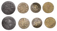17th Century Tokens, KENT, Dover, I.M.C. at the qveene of bohemia, Farthing, 0.95g/6h (N 2542; BW. 203); SOUTHWARK,...