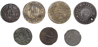 17th Century Tokens, OXFORDSHIRE, Bicester, Will Hudson, Halfpenny, 1669, 1.51g/6h (N 3594; BW. 42);...