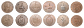 18th Century Tokens, KENT, Dover, John Horn, Halfpence, 1794, 9.50g/6h (DH 16a), Lamberhurst, Thomas Foster,...