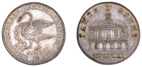 19th Century Tokens, BUCKINGHAMSHIRE, High Wycombe, James Gomme, Shilling, 1811, swan chained, rev. view of the Town...