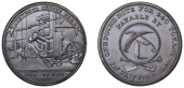 19th Century Tokens, WORCESTERSHIRE, Netherton, James Griffin & Sons, Penny, 1813, interior of Withymoor Scythe...