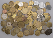 Miscellaneous Tokens and Checks, Machine tokens, car wash tokens, mining tokens, etc (95), from Bury, Dukinfield,...