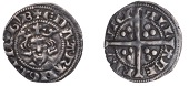 Edward I and II (1296-1318), Occupation of Berwick, Penny, Berwick-upon-Tweed, class IVc, bifoliate crown, pellet on...
