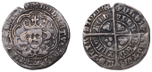 Robert III (1390-1406), Heavy coinage, Second issue/First issue mule, Groat, Edinburgh, mm. cross potent, tressure...