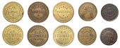 ESSEX, Colchester, John Jermyn Bedwell (W 1430; Adams 645), John Robert Bedwell (2, W 1440, 1450; A 646-7), Henry...