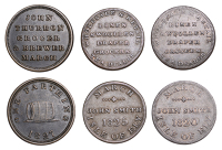 CAMBRIDGESHIRE, March, John Smith (2), 1820 (W 3650), 1825 (W 3660), John Thurbon, 1827 (W 3670) [3]. Very fine; all...