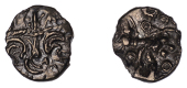 British Iron Age, EAST WILTSHIRE, Uninscribed issues, base gold Quarter-Stater, Vale of Pewsey type, cruciform...