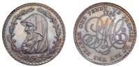 18th Century Tokens, ANGLESEY, Amlwch, Parys Mine Co, Specimen Penny, 1788, druid’s head left encircled by wreath...