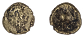 British Iron Age, ATREBATES and REGNI, Eppillus (c. 20 BC - AD 1), gold Quarter-Stater, Pegasus type, [epi]ll [c]om...
