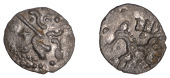 British Iron Age, DOBUNNI, Anted (c. AD 20-43), silver Unit, Anted type, head right, pellets for hair,...