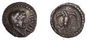 British Iron Age, ATREBATES and REGNI, Epaticcus (c. AD 20-40), silver Unit, Eagle type, bust right, wearing...