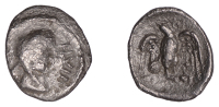 British Iron Age, ATREBATES and REGNI, Epaticcus (c. AD 20-40), silver Unit, Eagle type, bust right, wearing...