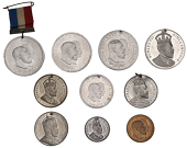 Coronation, 1902, medals by H. Grueber (5): aluminium, 38mm (C & W 4270A.1); Aberdeen, aluminium, 38mm (C & W...