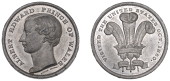 Visit to the United States, 1860, a white metal medal by Merriam, Boston, bare head left, rev. Prince of Wales’...