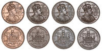 Coronation, Cambridge, 1902, a group of bronze medals (4) by Beck & Inchbold, crowned bust right, rev. arms of...