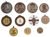 Grand Commemorative Dog Show, 1897, a silver enamel medal for the Jubilee Championships, Edward VII as Prince of...