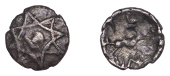 British Iron Age, ATREBATES and REGNI, Tincomarus (c. 25 BC - AD 10), silver Minim, Interlocking Squares Cf type, c...