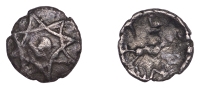 British Iron Age, ATREBATES and REGNI, Tincomarus (c. 25 BC - AD 10), silver Minim, Interlocking Squares Cf type, c...