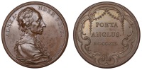 Alexander Pope, 1741, a copper medal by J.A. Dassier, bust right, rev. legend in three lines, 55mm, 64.40g (Eisler...