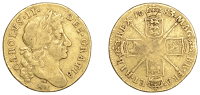 Charles II (1660-1685), Guinea, 1683, fourth bust, elephant and castle below (Bull 279; S 3345). Fair, rare	 £700-£900
