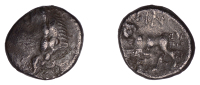 British Iron Age, ATREBATES and REGNI, Tincomarus (c. 25 BC - AD 10), silver Unit, Bull Left type, laureate head...