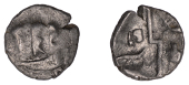 British Iron Age, DUROTRIGES, Uninscribed issues, silver Quarter-Stater, Duro Boat Bird type, ‘three men in a...